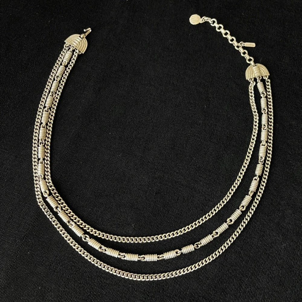 Monet Multi Strand Chain Necklace 15.5-17.5